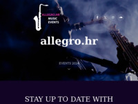 Frontpage screenshot for site: (http://www.allegro.hr)