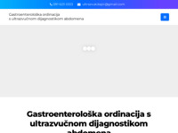 Frontpage screenshot for site: Gastroenterološka ordinacija s ultrazvučnom dijagnostikom abdomena Zagreb (https://ultrazvuk-gastroenterologija.hr/)
