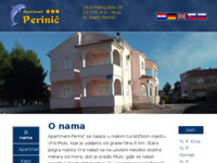 Frontpage screenshot for site: (http://www.apartmani-perinic.com.hr)