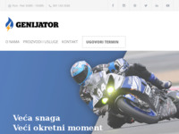 Frontpage screenshot for site: Genijator – Čišćenje motora (https://www.genijator.com)