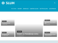Frontpage screenshot for site: Sluh.hr - Vodeći portal sa područja Audiologije! (https://sluh.hr)