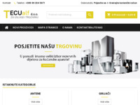 Frontpage screenshot for site: Tecu Alf d.o.o. (https://tecualf.hr)
