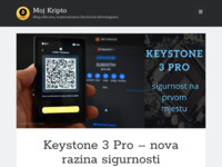 Frontpage screenshot for site: Moj Kripto (http://mojkripto.com)