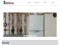 Frontpage screenshot for site: (https://www.termoinstalacije-merkas.hr)