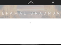 Frontpage screenshot for site: Epamal Gradnja (https://epamalgradnja.hr)