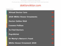 Frontpage screenshot for site: (http://www.doktorviktor.com/)