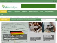 Frontpage screenshot for site: (https://vutropedija.com)