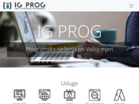 Frontpage screenshot for site: (https://www.igprog.hr/)