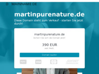 Frontpage screenshot for site: Martin Pure Nature (https://martinpurenature.de/)