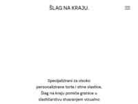 Frontpage screenshot for site: Šlag na kraju (http://www.slagnakraju.hr)