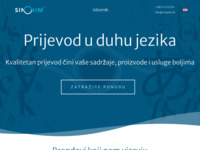 Frontpage screenshot for site: Prevoditeljska agencija – Sinonim (http://www.sinonim.hr)