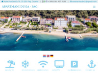 Frontpage screenshot for site: Apartman - Apartmani Duga - Pag (http://apartmani-duga.com)