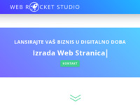 Frontpage screenshot for site: (https://www.webrocketstudio.hr)