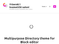 Frontpage screenshot for site: (https://frizerski.net)