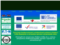 Frontpage screenshot for site: (http://www.elektro-celik.hr)