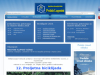 Frontpage screenshot for site: SRK Pedala Laganini, biciklistički klub iz Karlovca (http://www.pedala-laganini.hr)
