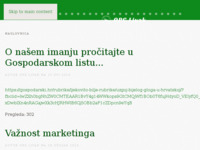 Frontpage screenshot for site: (https://www.opg-livak.hr/)