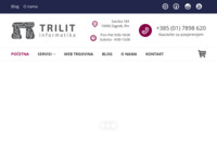 Frontpage screenshot for site: Trilit Informatika – Servis i održavanje računala (https://www.trilit.hr)