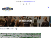 Frontpage screenshot for site: Seminar.hr - Seminari i edukacije za poslovne subjekte (https://seminar.hr/)