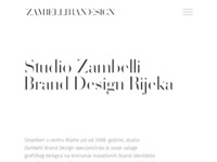 Frontpage screenshot for site: (https://zambellidesign.com/hr/zambelli-brand-design-rijeka/)