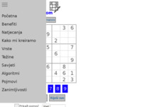Frontpage screenshot for site: Sudokula.com - Igraj Sudoku Online (https://sudokula.com)