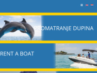 Frontpage screenshot for site: Rent a Boat Mali Lošinj - Promatranje dupina - Otok Lošinj (https://losinjboats-dolphins.com/)