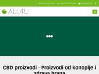 Slika naslovnice sjedišta: CBD proizvodi - Proizvodi od konoplje All4U (https://all4u.hr/)