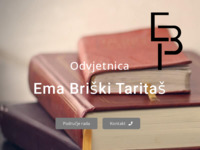 Frontpage screenshot for site: (http://www.odvjetnica-briski-taritas.hr)
