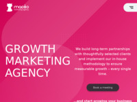 Frontpage screenshot for site: MAOIO Agency (https://maoio.agency)