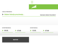 Frontpage screenshot for site: ORYX Rent a car Zagreb (https://www.oryx-rent.hr/)