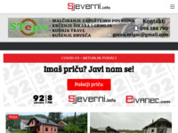 Frontpage screenshot for site: sjeverni.info - news portal REGIJE SJEVER (https://sjeverni.info/)