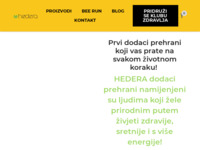 Frontpage screenshot for site: (https://hedera.hr)