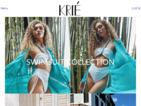 Frontpage screenshot for site: Krie Design - Unique Fashion Brand For Strong Woman (https://kriedesign.hr/)