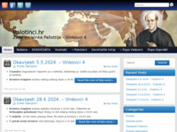 Frontpage screenshot for site: (http://www.palotinci.hr/)