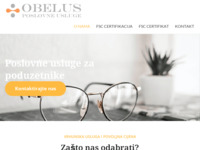 Frontpage screenshot for site: (http://obelus.hr)