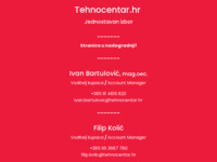 Frontpage screenshot for site: Tehnocentar (http://tehnocentar.hr)