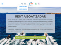 Frontpage screenshot for site: (http://www.rent-a-boat-zadar.com)