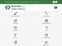 Frontpage screenshot for site: (https://koving-zeljezarija.hr/)