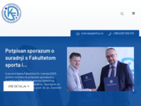 Frontpage screenshot for site: Kineziološki fakultet Osijek - Kifos.hr (https://www.kifos.hr/)