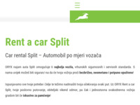 Frontpage screenshot for site: ORYX Rent a car Split (https://www.oryx-rent.hr/poslovnice/rent-a-car-split/)