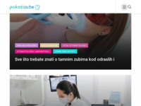 Frontpage screenshot for site: Pokaži zube - Portal sa zanimljivostima o zubima i oralnom zdravlju (https://pokazizube.hr/)