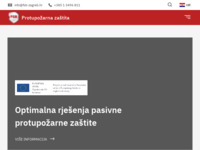 Frontpage screenshot for site: (https://www.protupozarna-zastita.com)