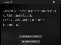 Slika naslovnice sjedišta: Pogrebne usluge Crna Ruža (https://www.crnaruza.hr/)