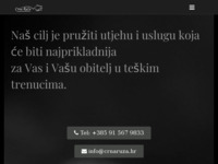 Frontpage screenshot for site: Pogrebne usluge Crna Ruža (https://www.crnaruza.hr/)