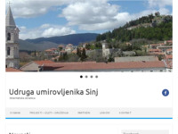 Frontpage screenshot for site: Udruga umirovljenika Sinj – Internetska stranica (http://uus.hr)