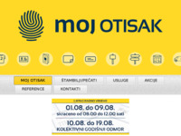 Frontpage screenshot for site: (http://www.moj-otisak.hr)