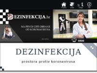 Frontpage screenshot for site: (http://dezinfekcija.hr)