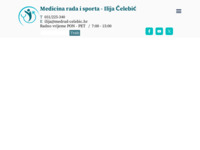 Frontpage screenshot for site: Medicina rada i sporta - Ilija Čelebić dr.med.spec.med. rada i sporta (https://www.medrad-celebic.hr)