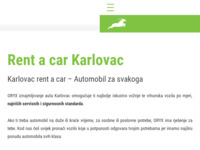 Frontpage screenshot for site: (https://www.oryx-rent.hr/poslovnice/rent-a-car-karlovac/)