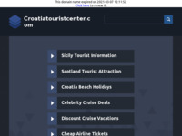 Frontpage screenshot for site: Turističke informacije o Hrvatskoj (http://www.croatiatouristcenter.com)